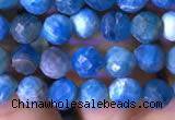 CTG762 15.5 inches 5mm faceted round tiny apatite gemstone beads
