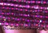CTG804 15.5 inches 2mm faceted round tiny purple garnet beads