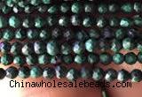 CTG829 15.5 inches 2mm faceted round tiny malachite beads