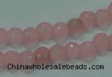 CTG86 15.5 inches 3mm faceted round tiny dyed white jade beads wholesale