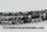 CTJ01 16 inches 4mm round black water jasper beads wholesale