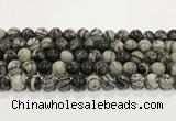 CTJ413 15.5 inches 10mm round black water jasper gemstone beads wholesale