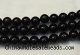CTO101 15.5 inches 6mm round natural black tourmaline beads