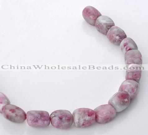 CTO12 15.5 inches 13*20mm freeform natural tourmaline beads