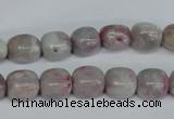 CTO220 15.5 inches 9*11mm nugget pink tourmaline gemstone beads