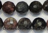 CTO32 15.5 inches 16mm faceted round natural tourmaline beads