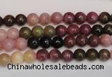CTO372 15.5 inches 6mm round natural tourmaline gemstone beads