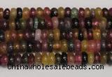 CTO375 15.5 inches 2*5mm rondelle natural tourmaline gemstone beads