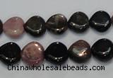 CTO41 15.5 inches 12*12mm heart natural tourmaline beads wholesale