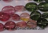 CTO421 15 inches 7*9mm oval natural tourmaline beads wholesale