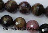 CTO466 15.5 inches 11mm faceted round natural tourmaline gemstone beads