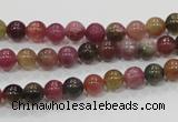 CTO62 15.5 inches 6mm round natural tourmaline gemstone beads