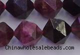 CTO653 15.5 inches 12mm faceted nuggets tourmaline gemstone beads