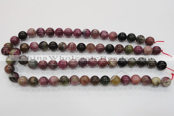 CTO66 15.5 inches 12mm round natural tourmaline gemstone beads