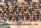CTO670 15.5 inches 4mm round natural tourmaline beads wholesale