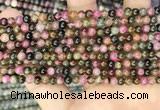 CTO670 15.5 inches 4mm round natural tourmaline beads wholesale