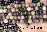 CTO672 15.5 inches 8mm round natural tourmaline beads wholesale