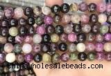 CTO673 15.5 inches 8mm round natural tourmaline beads wholesale