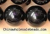 CTO704 15.5 inches 12mm round black tourmaline beads wholesale