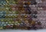CTO736 15 inches 2.5mm faceted round tourmaline beads