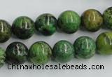 CTP05 15.5 inches 12mm round yellow green pine gemstone beads wholesale