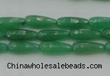 CTR07 15.5 inches 6*16mm faceted teardrop green aventurine beads
