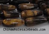 CTR104 15.5 inches 8*20mm faceted teardrop yellow tiger eye beads