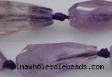 CTR210 15.5 inches 15*25mm - 16*40mm faceted teardrop ametrine beads