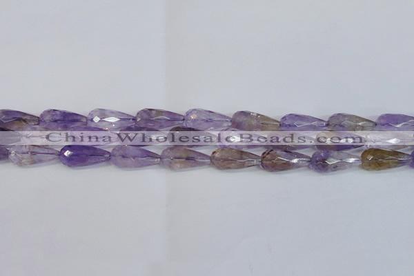 CTR300 15.5 inches 12*25mm faceted teardrop natural ametrine beads