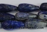 CTR303 15.5 inches 12*25mm faceted teardrop lapis lazuli beads