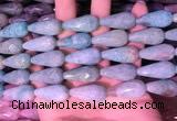 CTR308 15.5 inches 10*25mm faceted teardrop amazonite beads