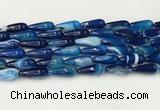 CTR405 15.5 inches 8*20mm teardrop agate beads wholesale