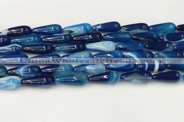 CTR405 15.5 inches 8*20mm teardrop agate beads wholesale