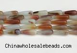 CTR412 15.5 inches 10*30mm teardrop agate beads wholesale