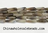 CTR413 15.5 inches 10*30mm teardrop agate beads wholesale