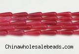 CTR419 15.5 inches 10*30mm teardrop agate beads wholesale