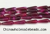 CTR420 15.5 inches 10*30mm teardrop agate beads wholesale