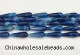 CTR427 15.5 inches 10*30mm teardrop agate beads wholesale