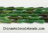 CTR432 15.5 inches 10*30mm teardrop agate beads wholesale