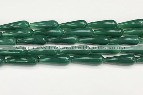 CTR433 15.5 inches 10*30mm teardrop agate beads wholesale