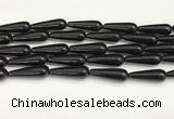 CTR435 15.5 inches 10*30mm teardrop agate beads wholesale