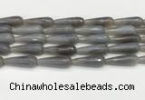 CTR450 15.5 inches 10*30mm faceted teardrop agate beads wholesale