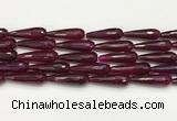 CTR453 15.5 inches 10*30mm faceted teardrop agate beads wholesale