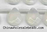 CTR674 Top drilled 10*14mm faceted briolette opalite beads wholesale