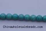 CTU01 15.5 inches 4mm round blue turquoise strand beads Wholesale