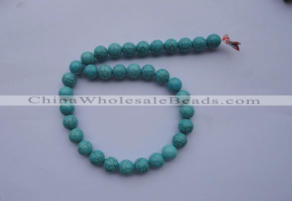 CTU01 15.5 inches 4mm round blue turquoise strand beads Wholesale