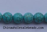 CTU09 15.5 inches 20mm round blue turquoise strand beads Wholesale