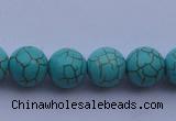 CTU09 15.5 inches 20mm round blue turquoise strand beads Wholesale