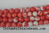 CTU1001 15.5 inches 6mm round synthetic turquoise beads wholesale