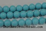 CTU1213 15.5 inches 10mm round synthetic turquoise beads